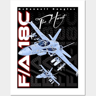 F/A-18C The Hornet Us Air Force Fighterjet Posters and Art